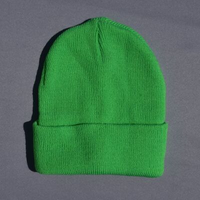 کلاه بافت سبز